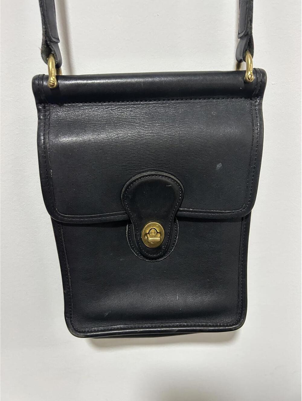 Vintage Coach Murphy Black Leather Bag 9930